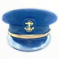 WW2 US Navy USN Petty Officers Peak Cap Hat Black