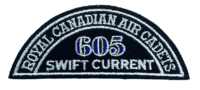 Canadian RCAC Air Cadets 605 Swift Current Shoulder Title Insignia Patch