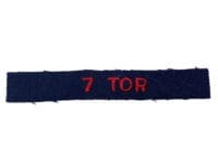 Canadian RCA Artillery 7th TOR Shoulder Title Slip On Canadian RCA Artillery 7th TOR Shoulder Title Slip On
