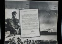 WW2 British Airborne Polish D-Day Glider Troops Commander Thank You Photograph