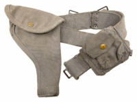 WW2 Canadian British RCAF RAF P37 Web Belt Holster & Pouch Group