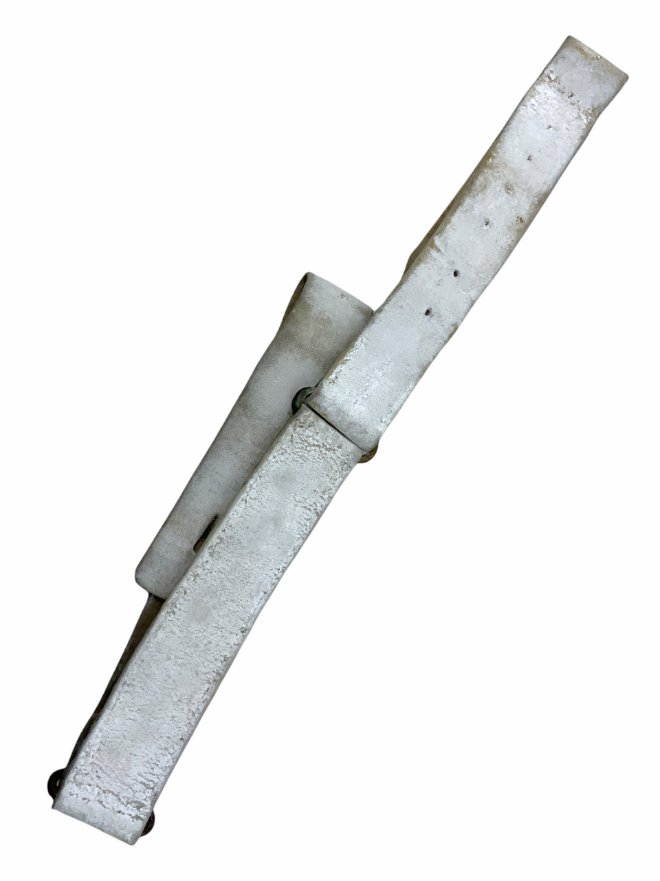 Victorian British White Buff Leather Belt Broad Arrow & Regimentally Marked Victorian British White Buff Leather Belt Broad Arrow & Regimentally Marked