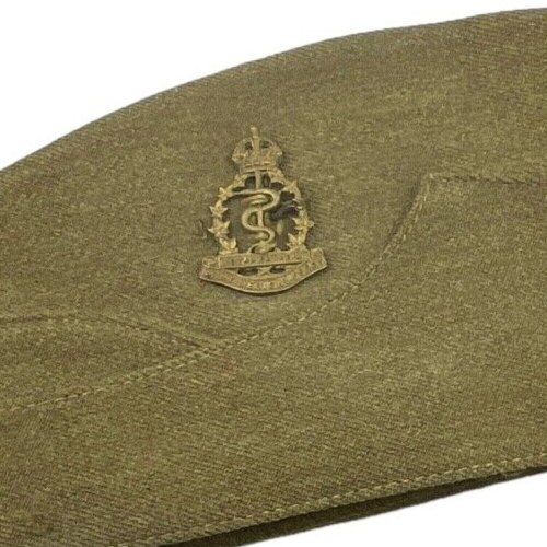 WW2 Canadian RCAMC Medical Corps Wedge Cap Size 7 WW2 Canadian RCAMC Medical Corps Wedge Cap Size 7