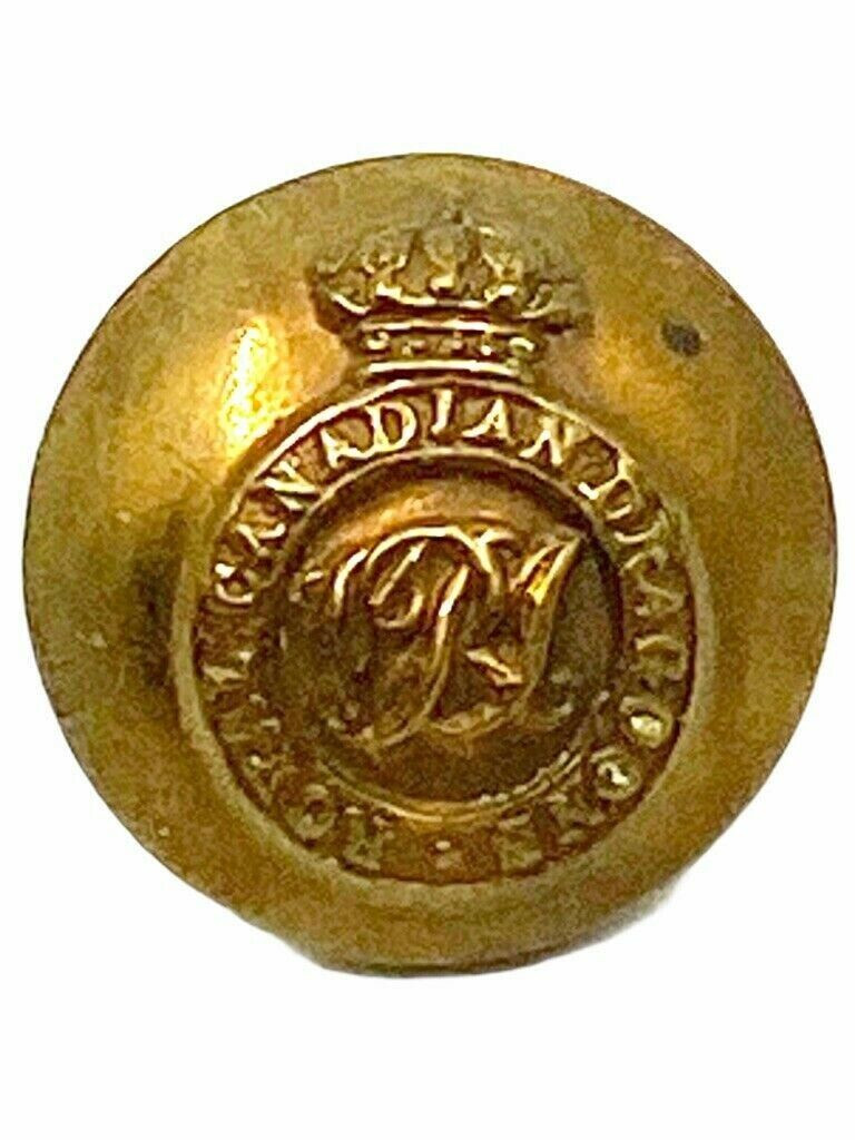 WW1 Canadian CEF RCD Dragoons Medium Size Button WW1 Canadian CEF RCD Dragoons Medium Size Button