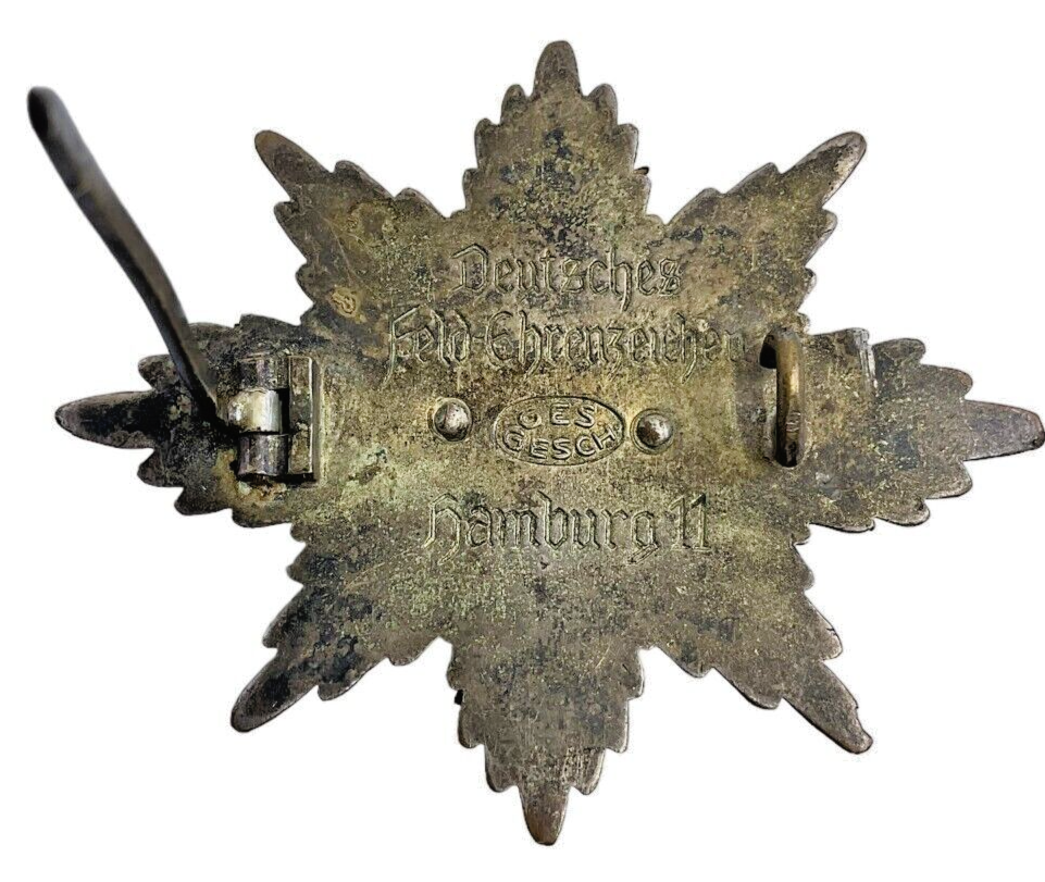 WW1 Imperial German Enameled Hamburg Cross with Miniature WW1 Imperial German Enameled Hamburg Cross with Miniature