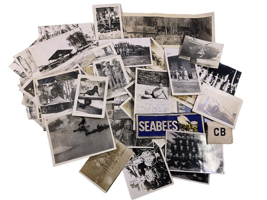 WW2 US USN Seabees Photo Aircraft Vehicle Lot X 79 Photos WW2 US USN Seabees Photo Aircraft Vehicle Lot X 79 Photos