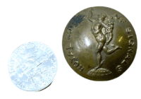 WW2 British RCS Signals Officers Brass Jacket Button Large