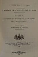 Patents Class 9 Ammunition Torpedoes Explosives & Pyrotechnics Reference Book