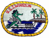 WW2 US USN Navy USS Winston Submarine Jacket Suit Patch