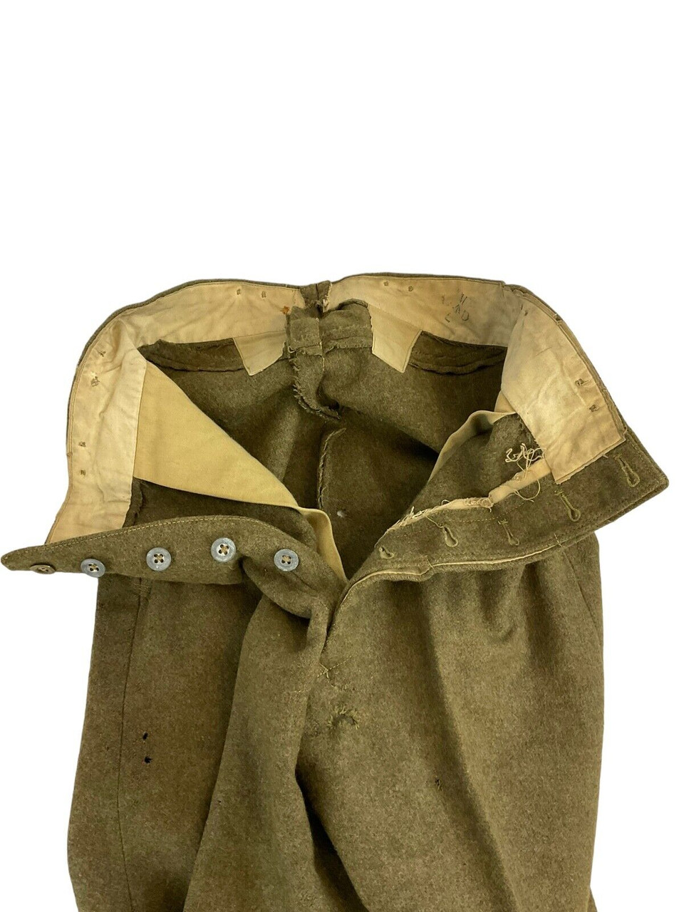 WW1 British BEF 1902 Pattern Straight Leg Trousers Pants RARE WW1 British BEF 1902 Pattern Straight Leg Trousers Pants RARE