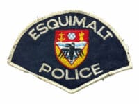 Canadian Esquimalt British Columbia White Police Patch