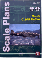 WW2 Italian Macchi C205 Veltro Scale Plans No 76 Softcover Reference Book