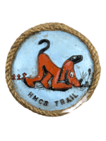 Canadian RCN Navy HMCS Trail Plaster Cast Ships Crest Plaque 6.5 Diameter