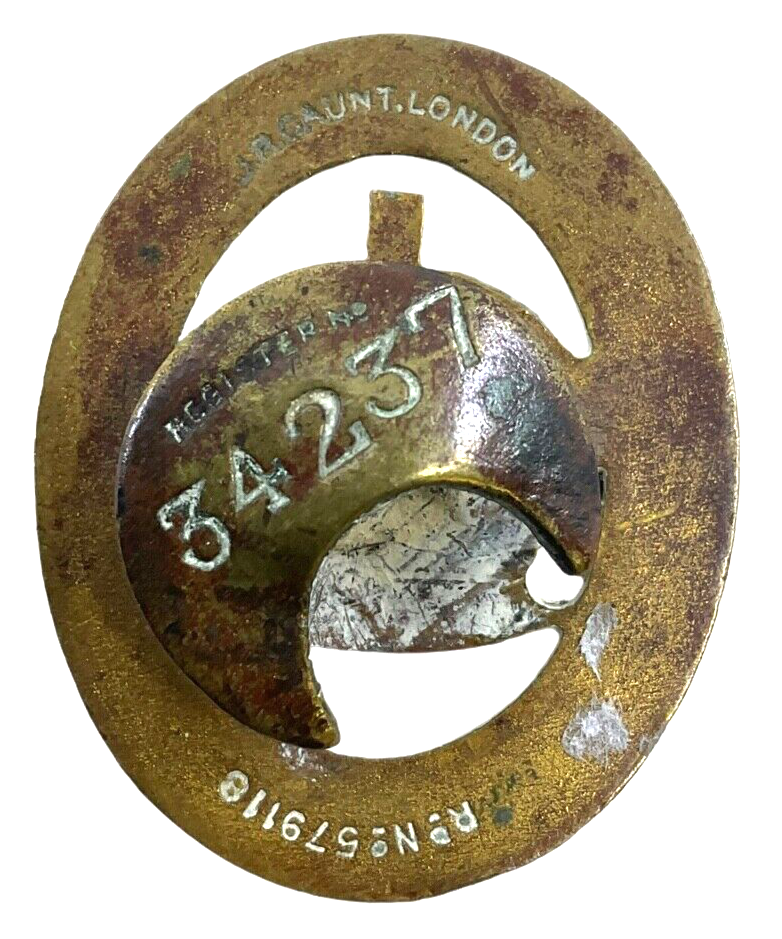 WW1 British BEF National Reserve London Enamel No. Button Hole Badge WW1 British BEF National Reserve London Enamel No. Button Hole Badge