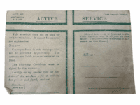 WW1 Canadian British BEF CEF Active Service Envelope 1918 WW1 Canadian British BEF CEF Active Service Envelope 1918