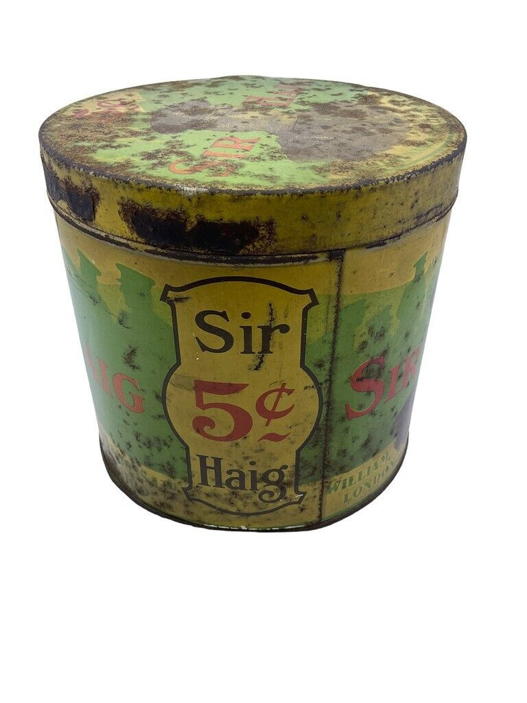 WW1 Canadian CEF Sir Haig Tobacco Tin EMPTY WW1 Canadian CEF Sir Haig Tobacco Tin EMPTY