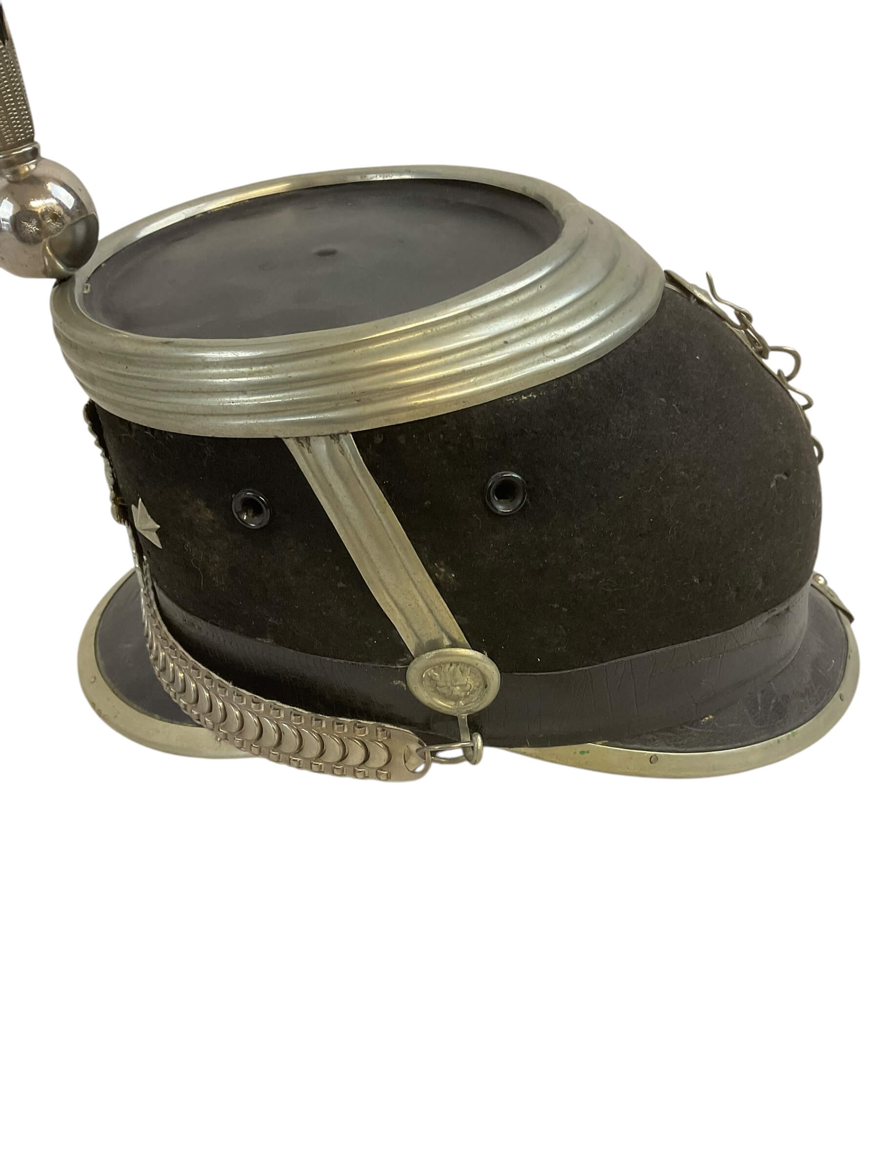 Pre WW1 Swiss Cavalry Officer Shako Helmet c1900 Pre WW1 Swiss Cavalry Officer Shako Helmet c1900