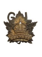 WW1 Canadian CEF General List Cap Badge MISSING OVERLAY