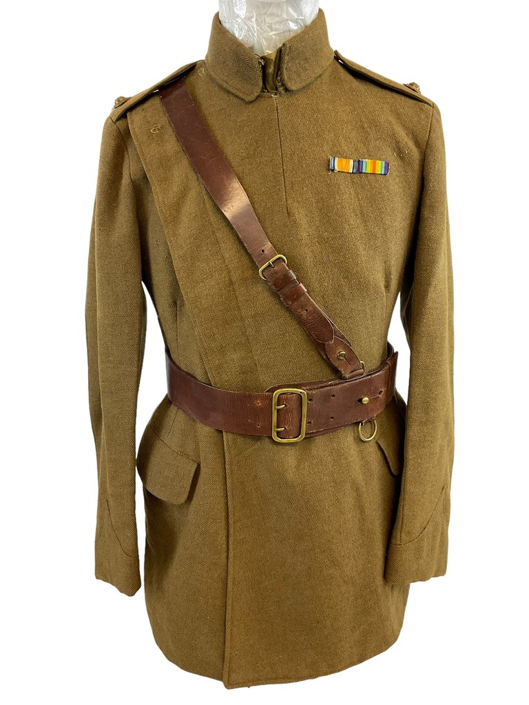 WW1 Canadian Royal Flying Corps Officers Maternity Jacket Boots Pants Grouping Attributed WW1 Canadian Royal Flying Corps Officers Maternity Jacket Boots Pants Grouping Attributed