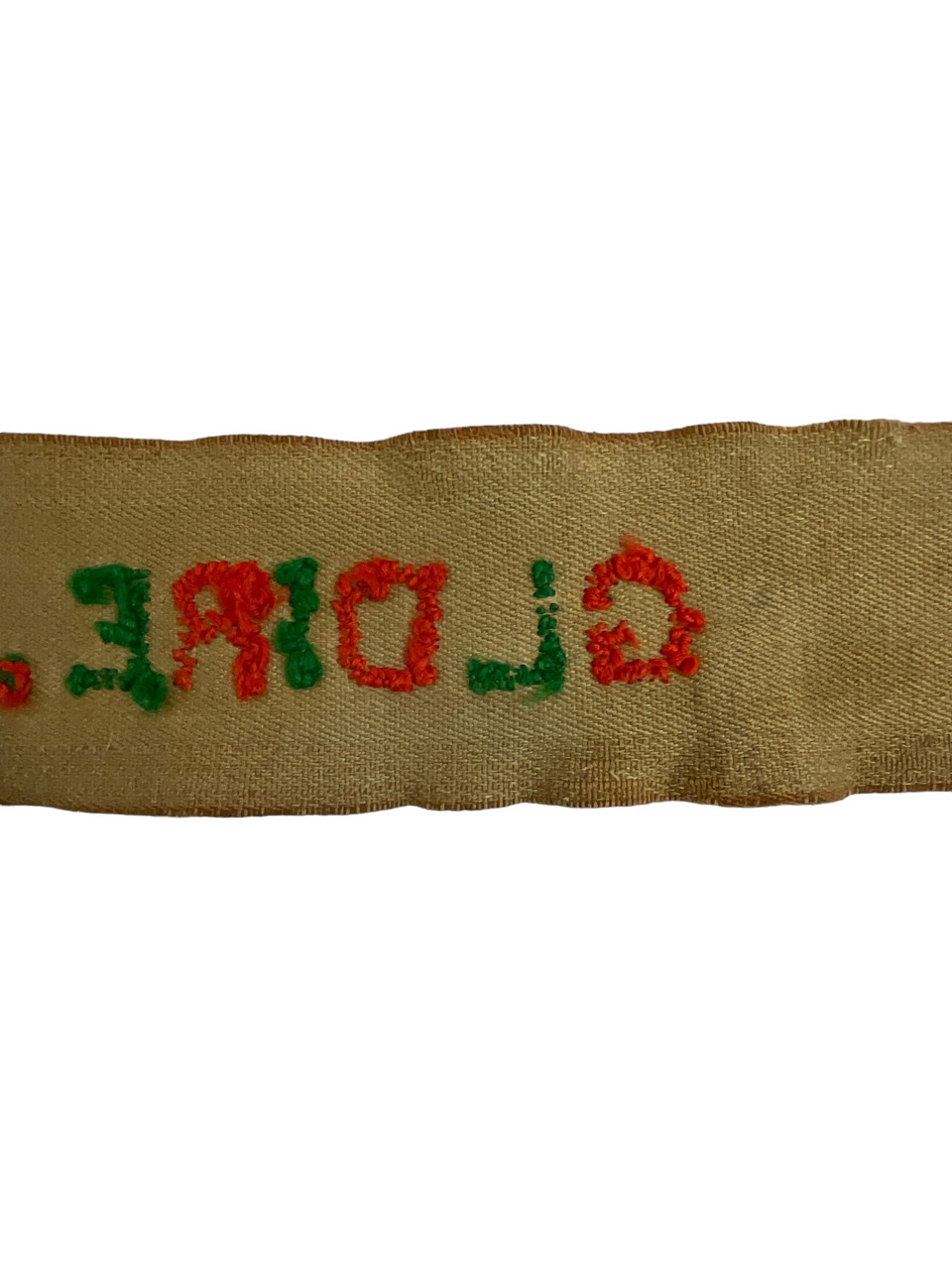 WW1 Italian Patriotic 1914 Dated Embroidered Stable Belt WW1 Italian Patriotic 1914 Dated Embroidered Stable Belt