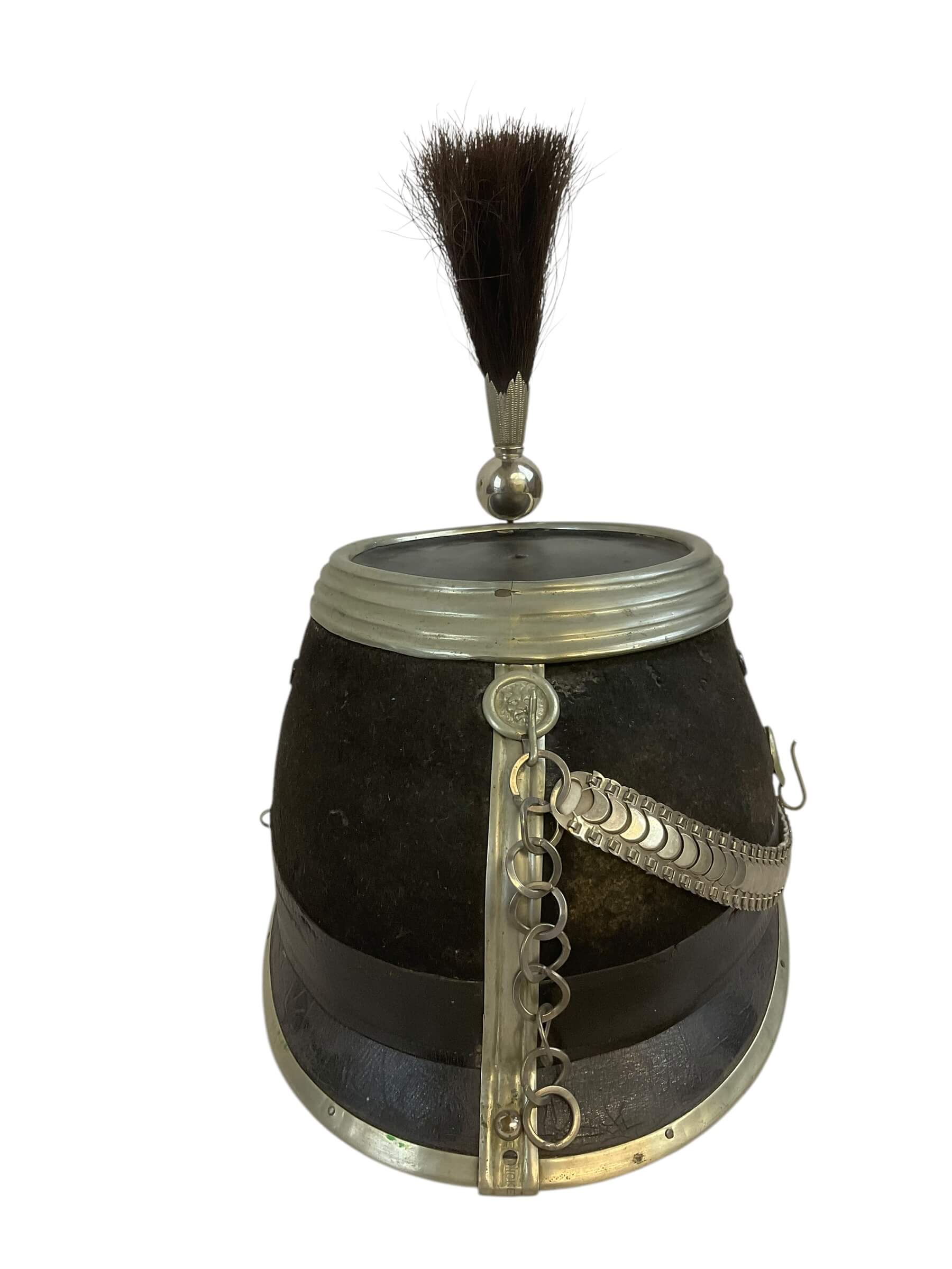 Pre WW1 Swiss Cavalry Officer Shako Helmet c1900 Pre WW1 Swiss Cavalry Officer Shako Helmet c1900