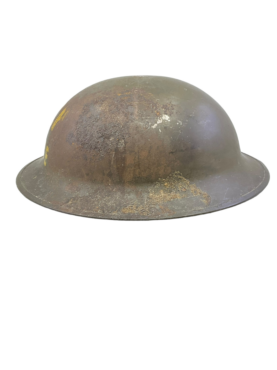 WW2 Canadian Air Raid Protection ARP Police Helmet Shell GSW WW2 Canadian Air Raid Protection ARP Police Helmet Shell GSW