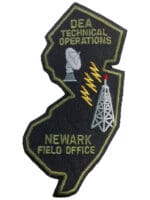 US DEA Technical Operations Newark Field Office Patch