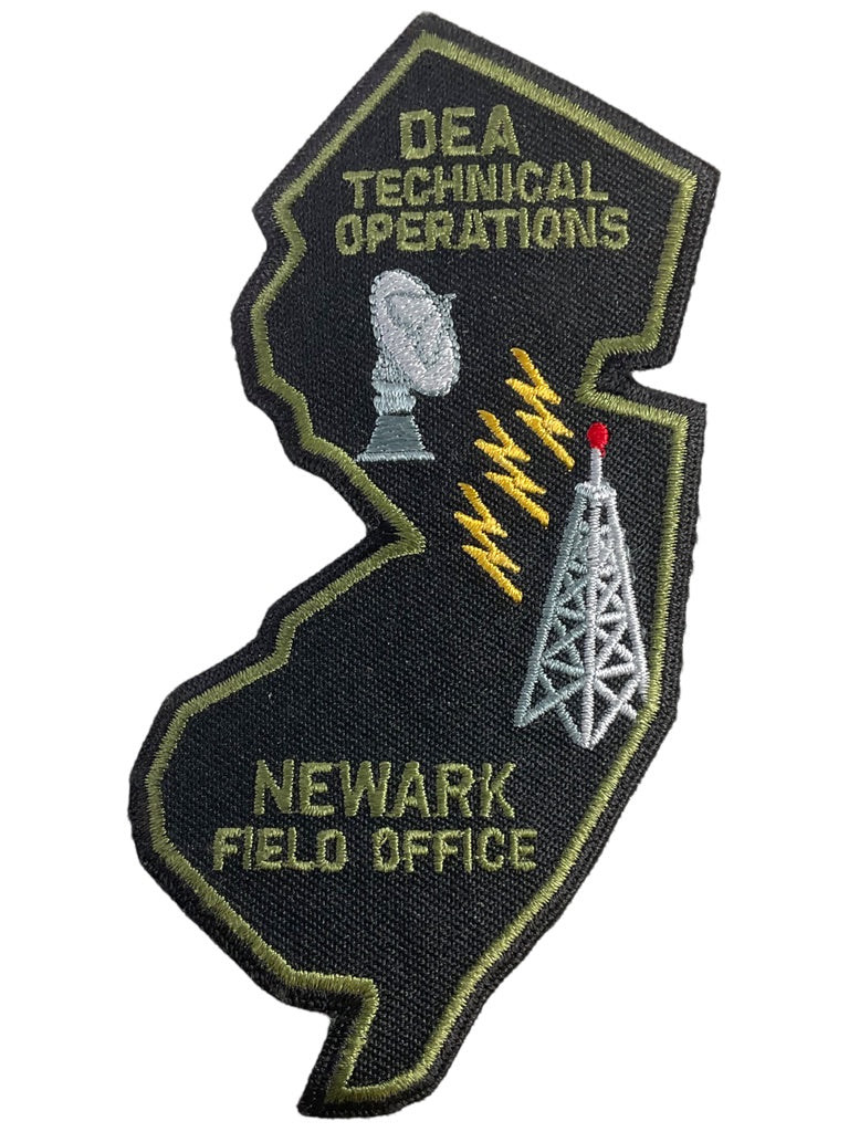 US DEA Technical Operations Newark Field Office Patch US DEA Technical Operations Newark Field Office Patch