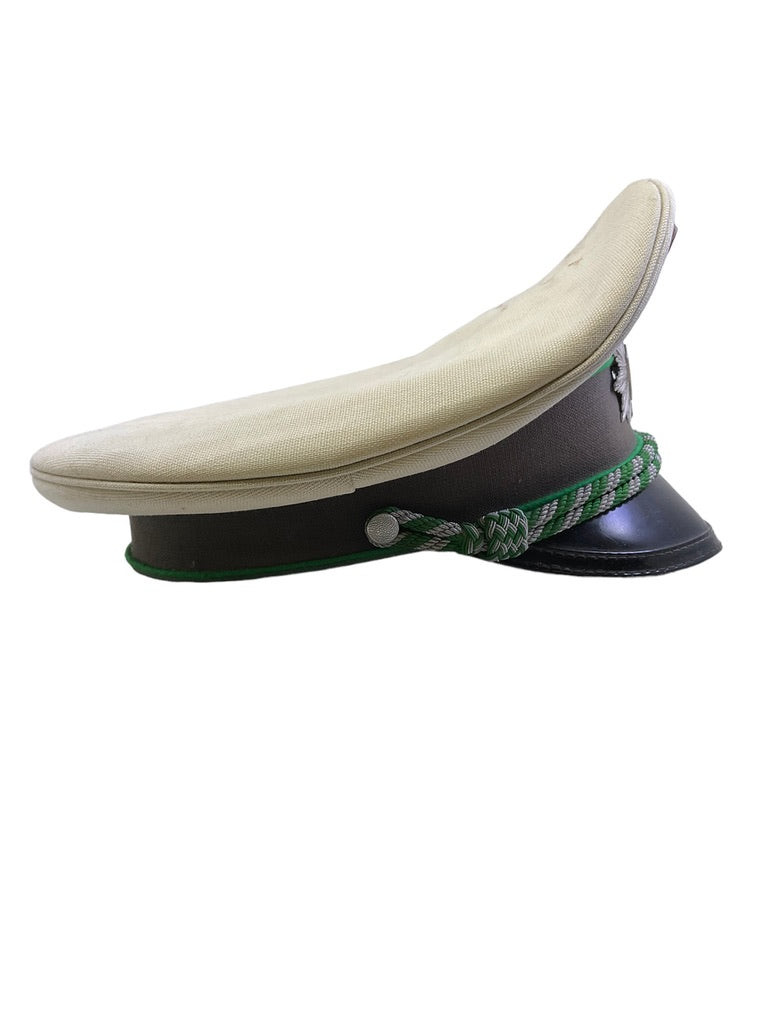 German Baden Wurttemberg Police White Topped Officers Peak Cap Hat Size 58 German Baden Wurttemberg Police White Topped Officers Peak Cap Hat Size 58