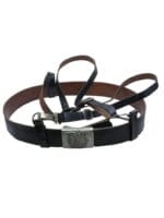 WW2 German SS Belt Buckle and Lightweight Y- Straps Overhoff & Cie WW2 German SS Belt Buckle and Lightweight Y- Straps Overhoff & Cie