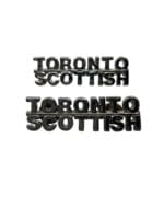 Canadian Forces Toronto Scottish DEU Shoulder Titles Insignia Pair