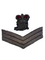 British Royal Artillery Battery Sergeant Major Rank Insignia Bullion Wire