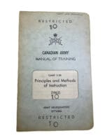 Canadian Forces Methods of Instruction Manual Soft Cover Reference Book
