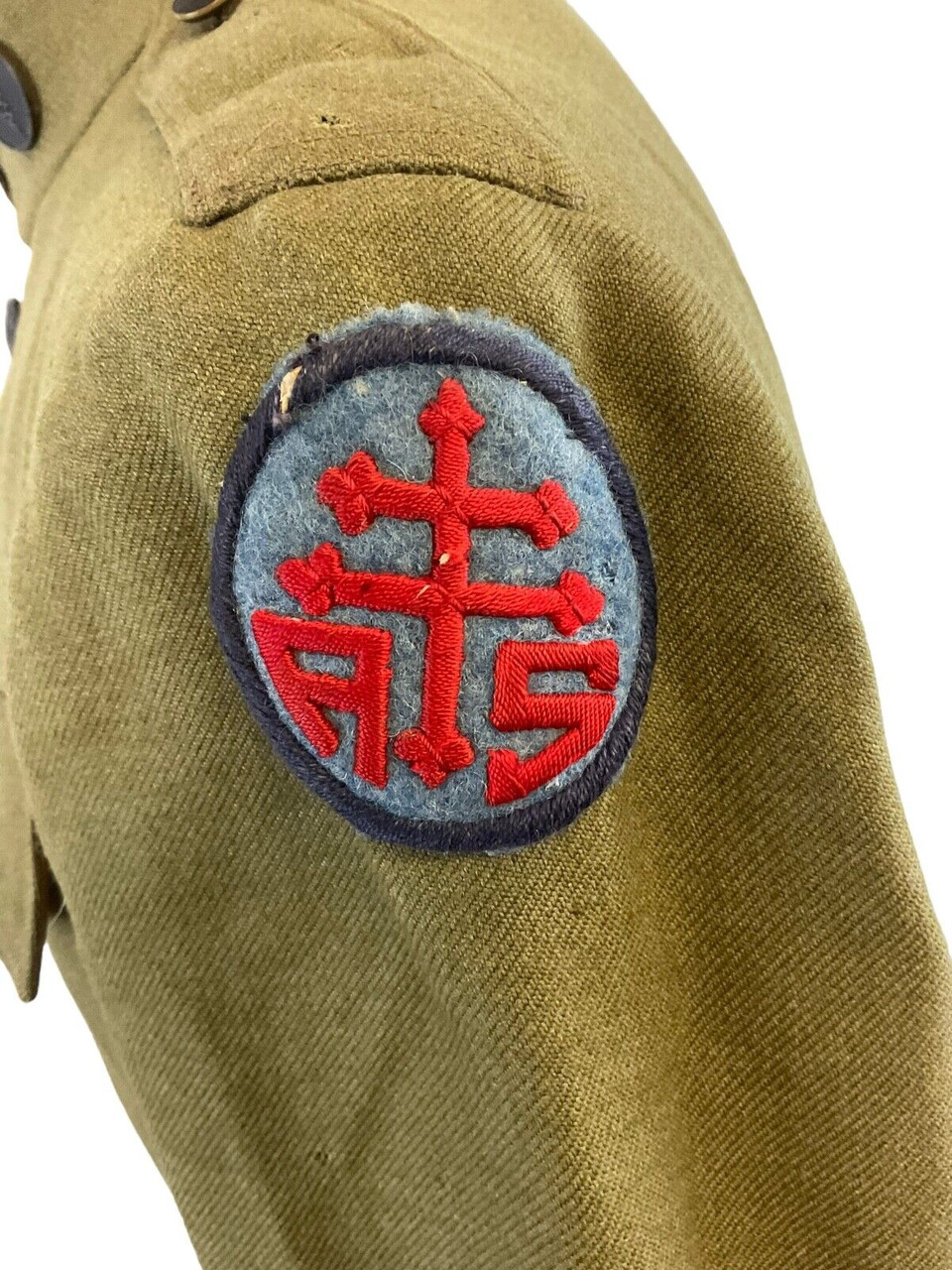 WW1 US AEF Advanced Sector Sergeant Medical Corps Collar Uniform Tunic WW1 US AEF Advanced Sector Sergeant Medical Corps Collar Uniform Tunic