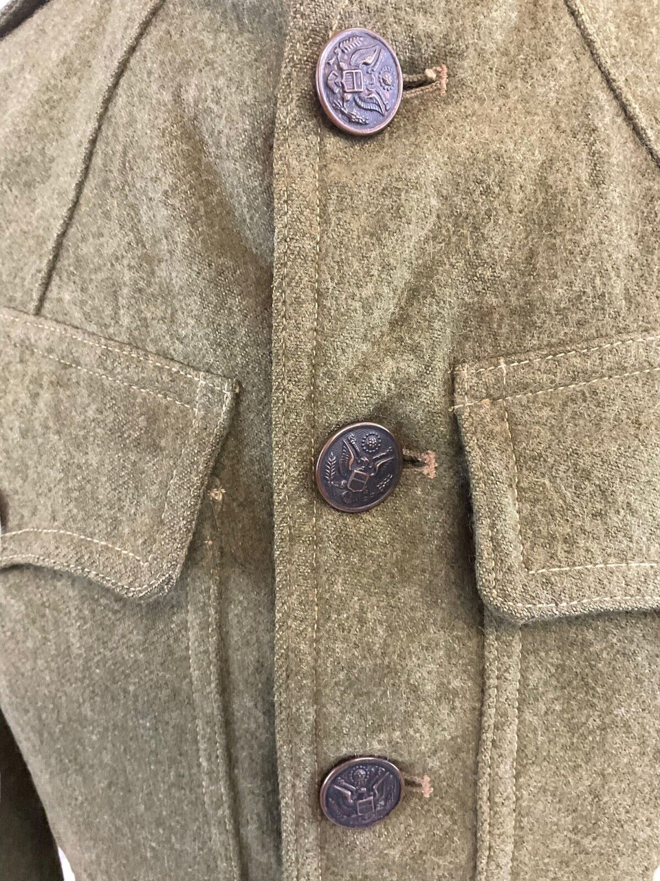 WW1 US AEF District of Paris Medical Corps Collar Uniform Tunic Named UK Made WW1 US AEF District of Paris Medical Corps Collar Uniform Tunic Named UK Made