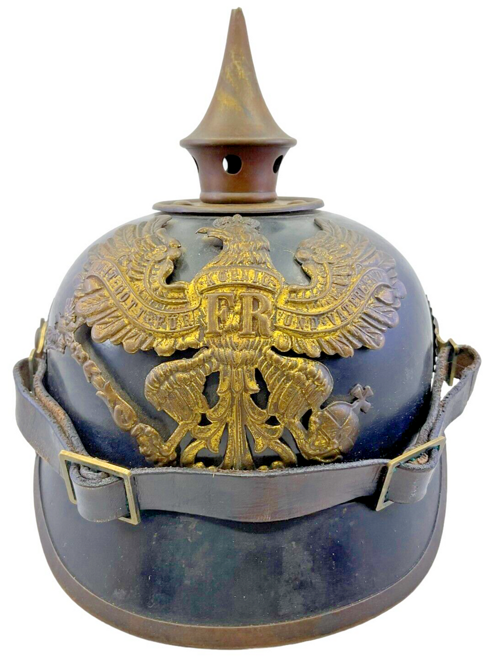 WW1 Imperial German Prussian Kit Tin Helmet with REPRODUCTION Chin Strap WW1 Imperial German Prussian Kit Tin Helmet with REPRODUCTION Chin Strap