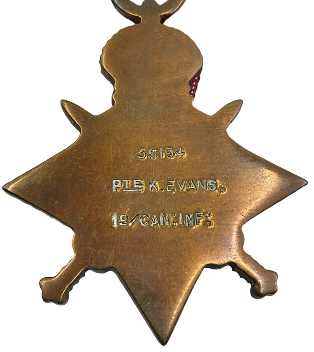 WW1 Canadian CEF 19th Btn British Officers Casualty Medal Group Trio 6th KSLI WW1 Canadian CEF 19th Btn British Officers Casualty Medal Group Trio 6th KSLI