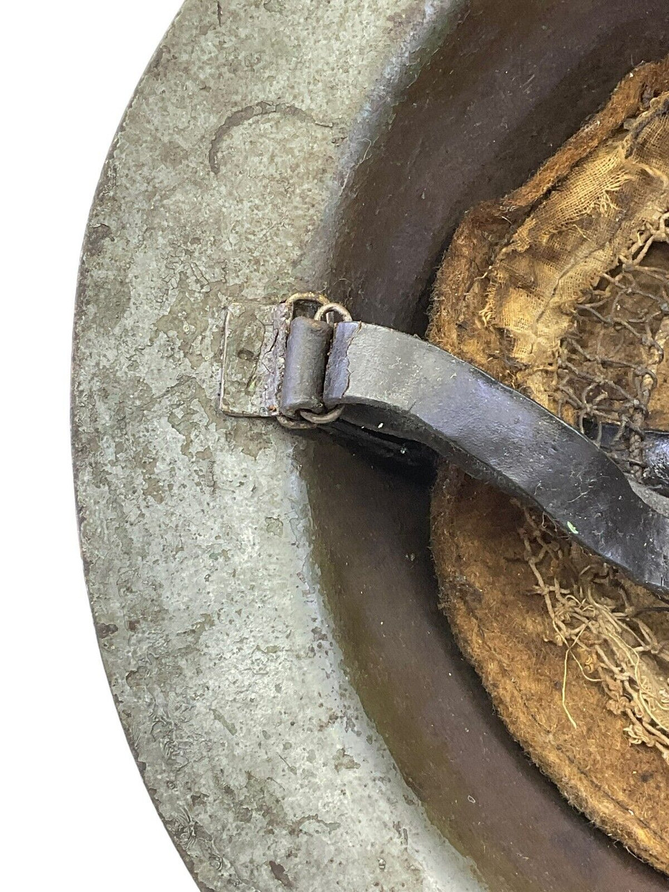 WW1 Canadian Engineers CE 3rd Division Raw Edge Brodie Helmet WW1 Canadian Engineers CE 3rd Division Raw Edge Brodie Helmet