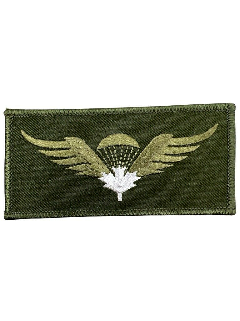 Canadian Forces Airborne Para White Leaf OD Combat Jump Wing Canadian Forces Airborne Para White Leaf OD Combat Jump Wing
