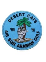 Canadian Forces RCAF 16 Squadron Desert Cats Arabian Gulf 90-91 Crest Patch