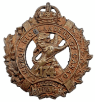 WW1 Canadian CEF 174th Battalion Collars Insignia Single