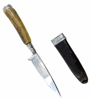 WW1 Imperial German Personal Boot Knife & leather Sheath 2