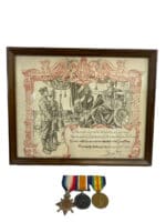 WW1 Canadian CEF Medal Group Trio with Certificate of Service LOW SERVICE # CDAC