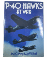 WW2 US USAAF P-40 Hawks At War Joe Christy and Jeff Ethell HC Reference Book