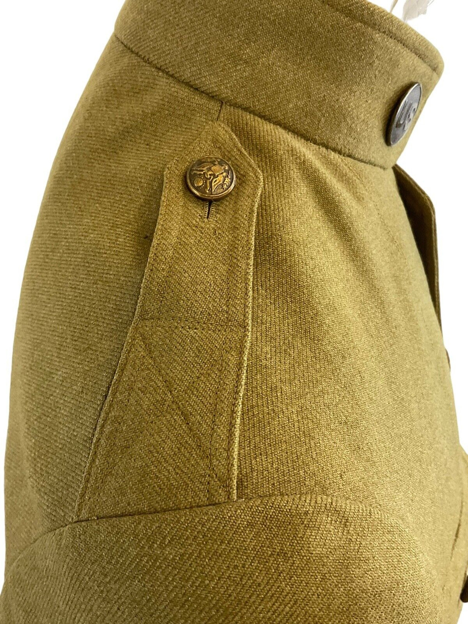 WW1 US AEF General Headquarters Sergeant Quartermaster Disc Collar Uniform Tunic WW1 US AEF General Headquarters Sergeant Quartermaster Disc Collar Uniform Tunic