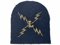 British RN Navy Electrical Mechanic 1st Class Bullion Ratings Trade Patch