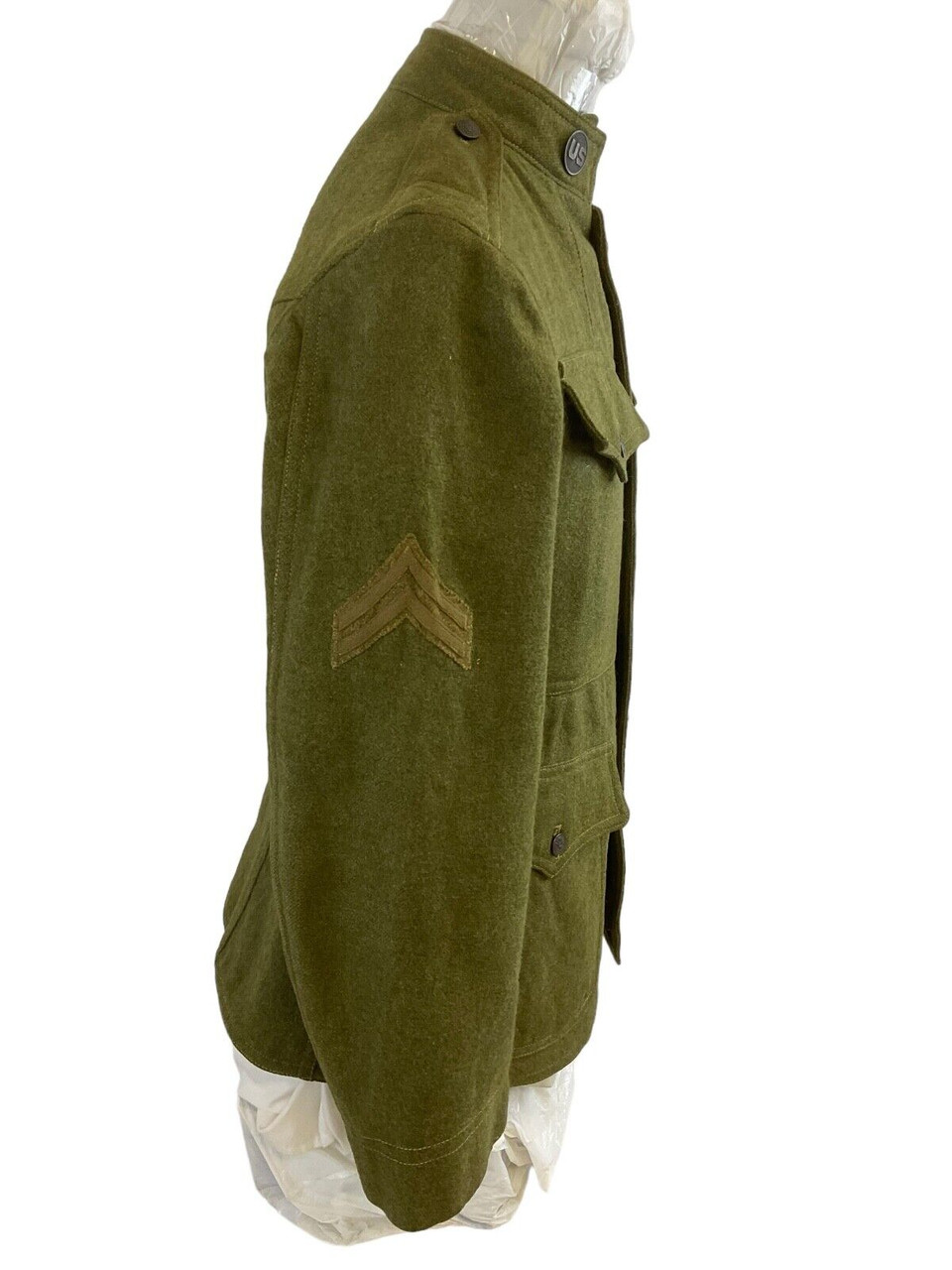 WW1 US AEF District of Paris Medical Corps Collar Uniform Tunic Named UK Made WW1 US AEF District of Paris Medical Corps Collar Uniform Tunic Named UK Made
