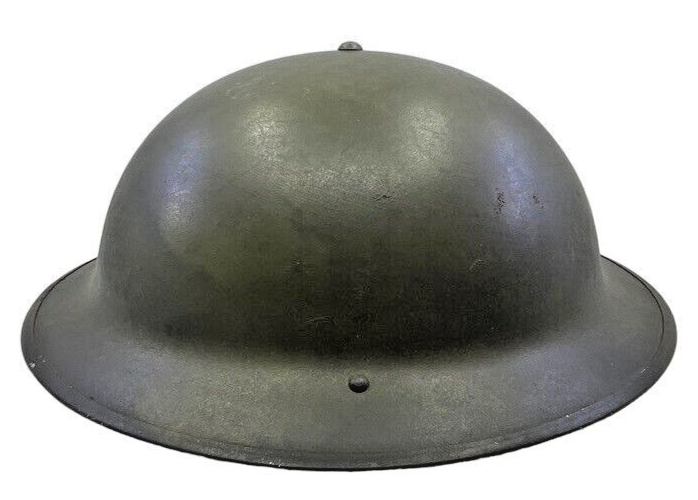 WW2 Canadian 1942 Dated Civil Defence Helmet with Kelly Liner and Chin Strap WW2 Canadian 1942 Dated Civil Defence Helmet with Kelly Liner and Chin Strap