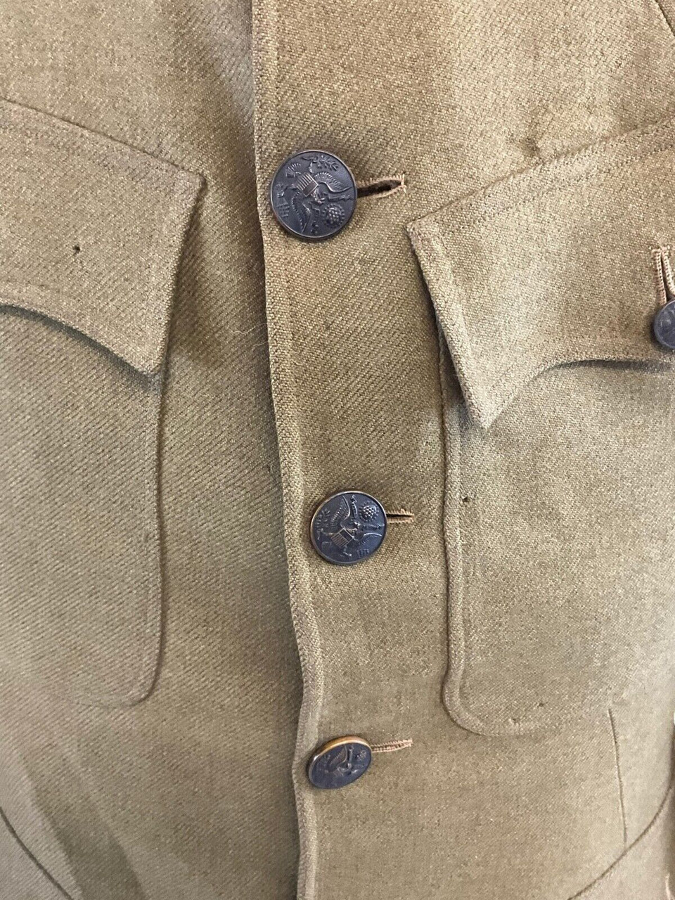 WW1 US AEF Advanced Sector Sergeant Medical Corps Collar Uniform Tunic WW1 US AEF Advanced Sector Sergeant Medical Corps Collar Uniform Tunic