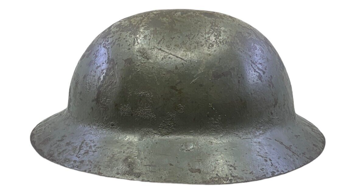 WW1 Canadian Engineers CE 3rd Division Raw Edge Brodie Helmet WW1 Canadian Engineers CE 3rd Division Raw Edge Brodie Helmet